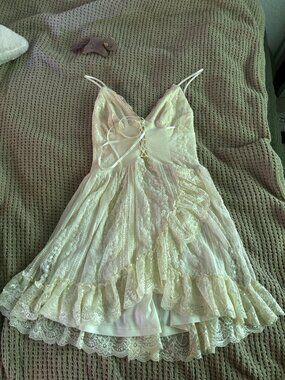 UO Francis Lace Corset Mini Dress